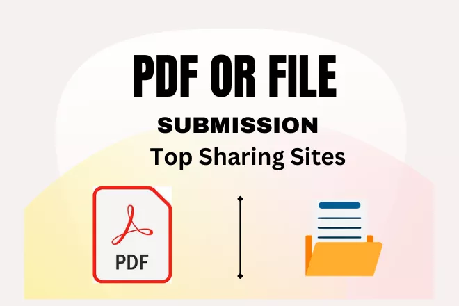 I will do manually PDF submission to 30 pdf sharing sites