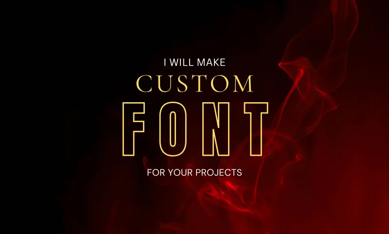 create a custom font design for your brand