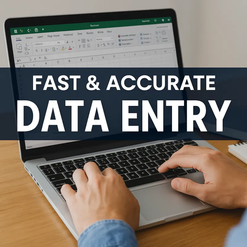 Professional & Accurate Data Entry Expert – Spreadsheet, CRM, Database Input