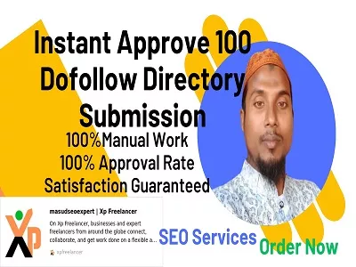 Instant Approve 100 Dofollow Directory Submission Buy 3 Get 1 Free increase your website ranking