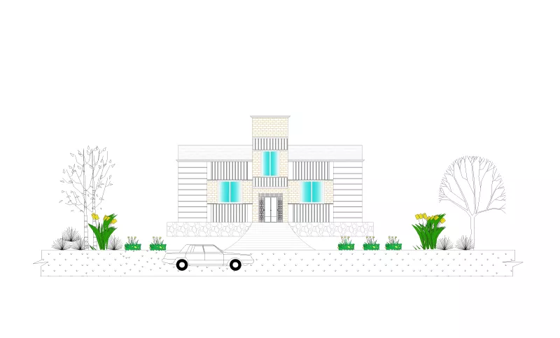 create architectural 2d floor plan in autocad