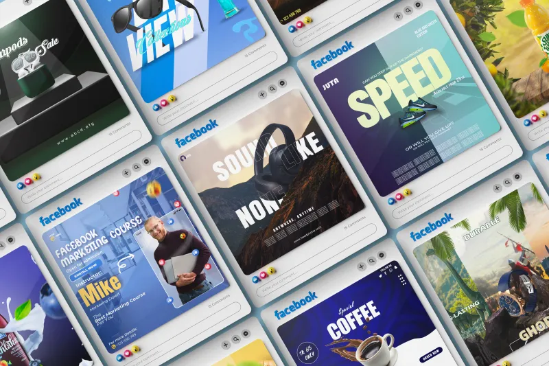 design post and story templates for instagram and facebook