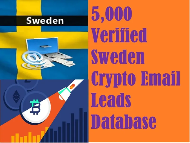 Give You 5,000 Verified Sweden Crypto Email Leads Database