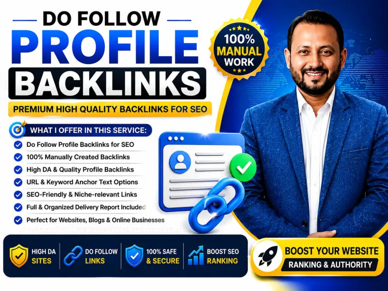 build Do Follow Profile Backlinks for SEO 