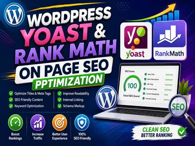 I will do wordpress yoast and rank math on page SEO optimization