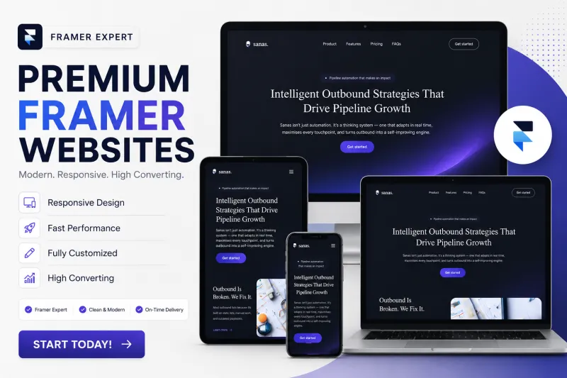 develop framer website, re-design frammer website, figma to framer expert
