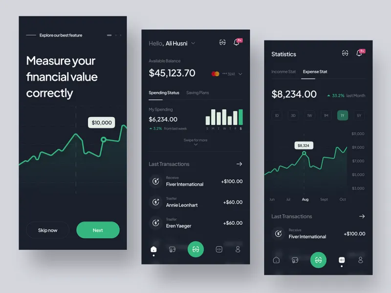 Develop fintech app, payment app, bank app, nfc payment app, loan app, budget app, neobank app