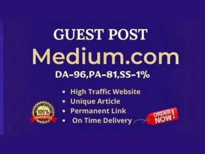 write and publish guest post on medium.com DA 96 with Backlink for SEO & Traffic
