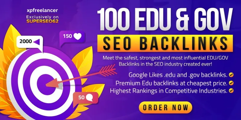 100 EDU/GOV AUTHORITY Backlinks Manually Created From TOP Universities Domains