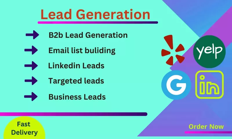  do b2b lead generation, LinkedIn leads and  business leads for your industry 