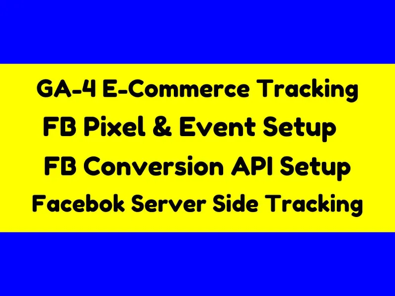 meta facebook pixel setup conversion API, ga4 server side tracking, FB CAPI ,  GTM