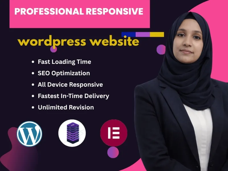 design a responsive WordPress website for business growth with SEO optimization