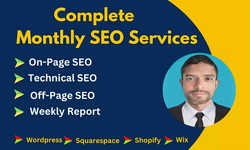 I will do complete monthly SEO service for google top ranking