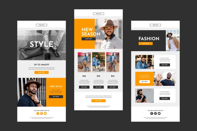 design mailchimp email newsletter template and mailchimp email marketing