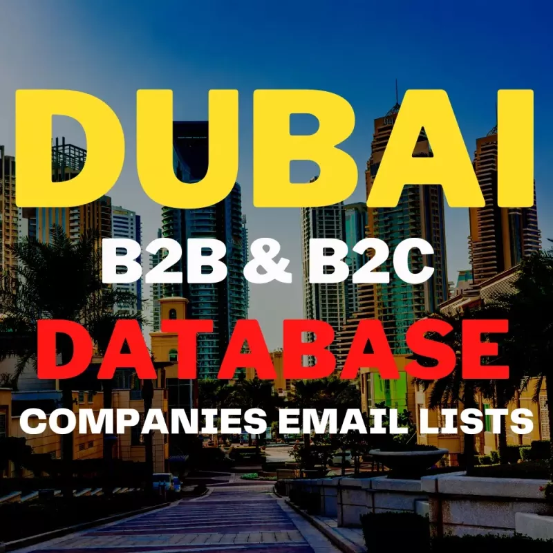 Give You 1 Million Clean And Verified UAE B2B And B2C Email Leads Database