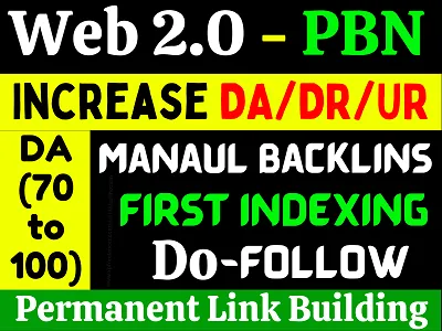 I will create 25 Do-Follow web2.0-PBN contextual backlinks to get ranking Google first page landing