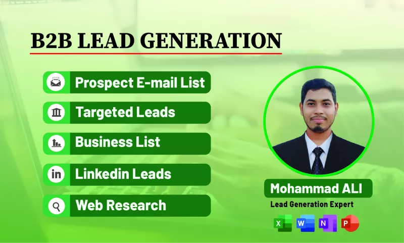 I will provide b2b lead generation and targeted leads for your business