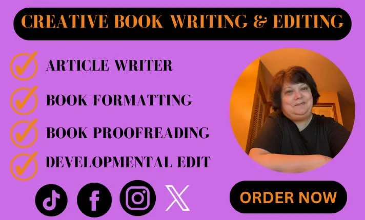 write, edit, type, and proofread your books, ebooks, articles, resumes and cover letters