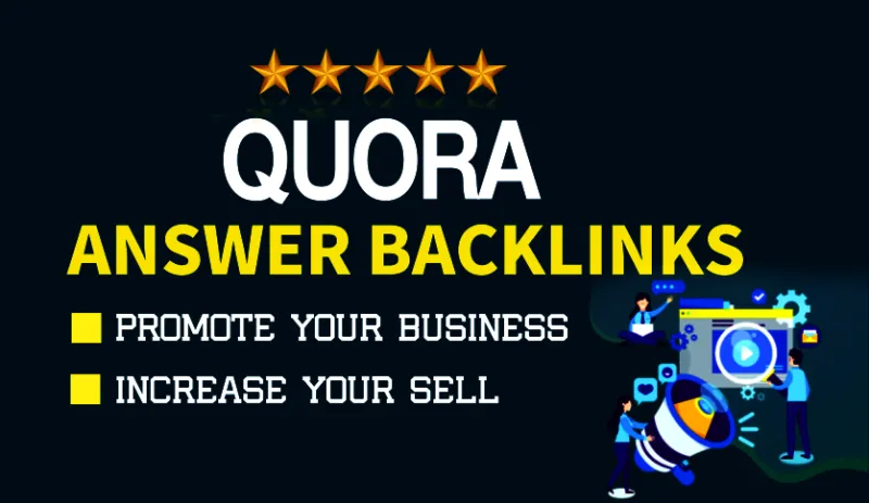 GET 10 Powerful Quora Answer With SEO Clickable Backlinks