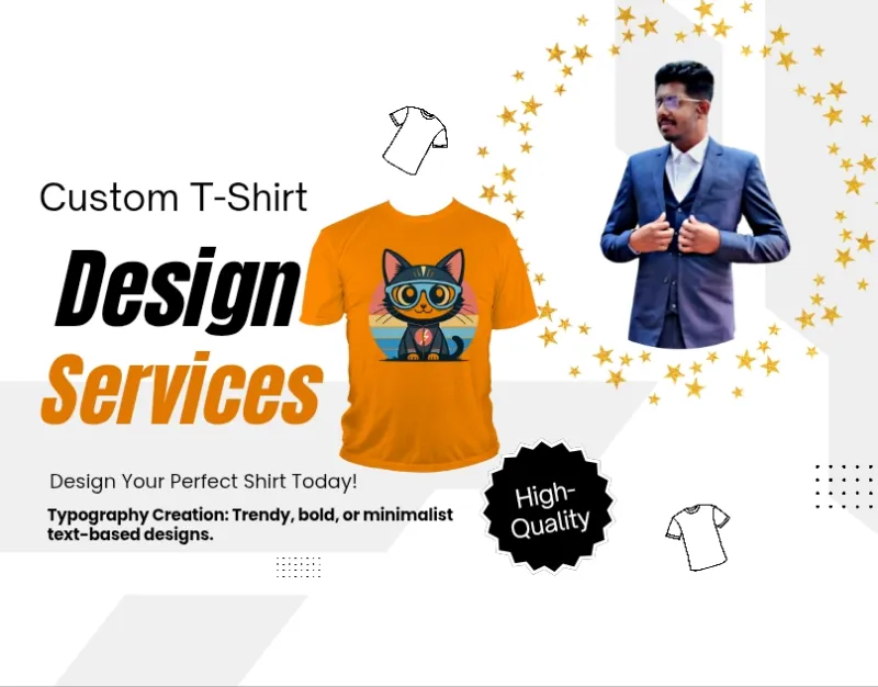 I will create a modern and professional t shirt design for your brand
