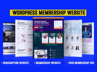 I will develop wordpress membership website and subscription website include ecommerce