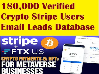 GIVE You 180,000 Verified Crypto Stripe Users Email Leads Database
