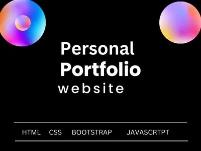 make responsive personal portfolio website by HTML , CSS, Bootstrap and Javascript.
