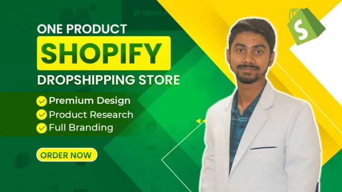 create one product shopify store, niche shopify dropshipping store