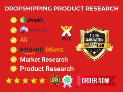 I will do dropshipping product research amazon or aliexpress for shopify store