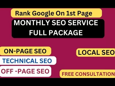 Do Monthly SEO Service with on page,Off-page,Technical,Local SEO