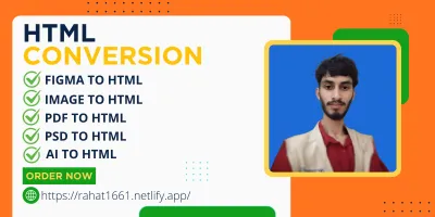 convert figma, Photoshop , Ai  to HTML CSS bootstrap responsive