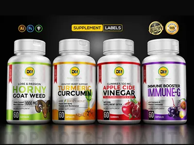 do attractive product label design, bottle label and packaging design