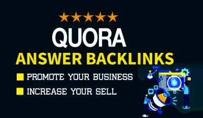GET 10 Powerful Quora Answer With SEO Clickable Backlinks