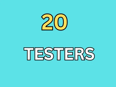 provide 20 testers for google play closed testing 14 days