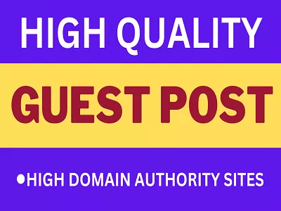 I will do HQ guest post and dofollow SEO backlinks for your website