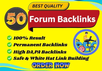 I will Build 50 High-Quality Forum Posting SEO Backlinks for Ranking Your Website