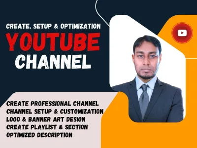 Youtube Channel create, setup, design and optimization with SEO