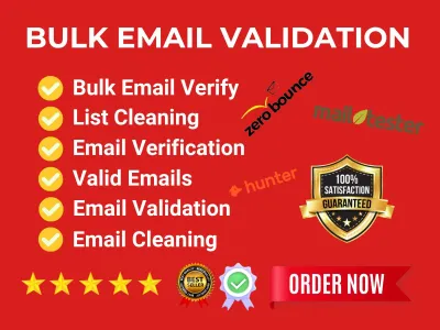 I will provide bulk email verification email list cleaning and email validation