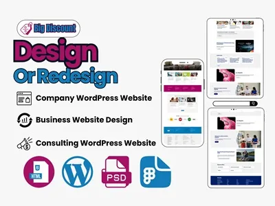 create a corporate business or consulting website for all