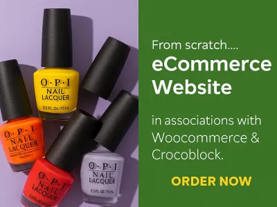 ECOMMERCE WEBSITE IN ASSOCIATION WITH WOOCOMMERCE, CROCOBLOCK FROM SCRATCH