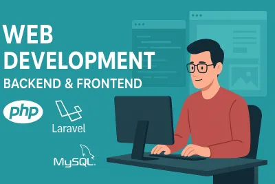 do website development as full stack developer PHP laravel developer react js