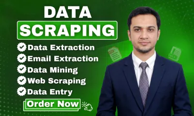 Data Scraping, Email Extractor, Data extraction, Data Mining, Web Scraping, Linkedin Data Scraping