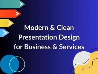 Design Modern & Clean Presentation for Business & Services