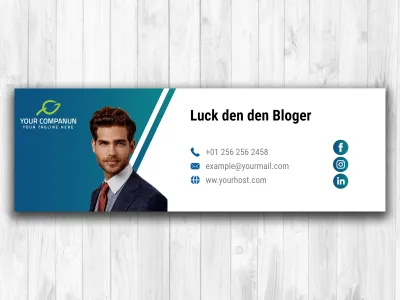 create a responsive, clickable HTML email signature