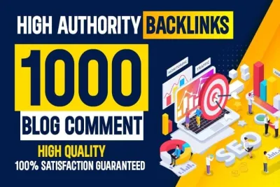 1000 High Quality Blog Comments Backlinks from High Authority Websites