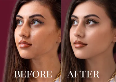 do high end beauty photo retouch, natural skin retouch in photoshop