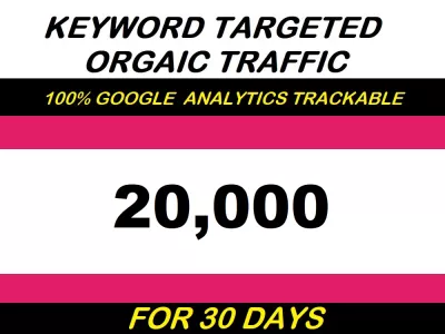 Provide 20000 keyword targeted traffic for 30 days