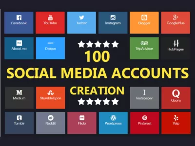 Create 100 Social Media Profile For Brand Creation