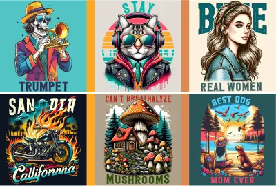 I will do custom unique vintage graphic tshirt design