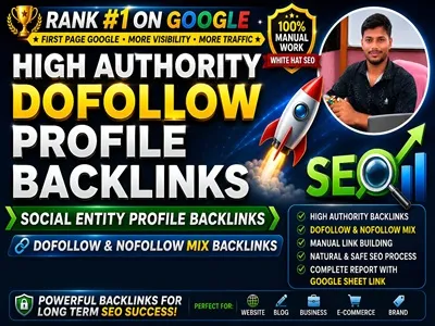I will provide high DA dofollow profile backlinks for SEO and rankings
